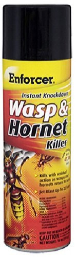 Instant Knockdown Enforcer EWHIK16 Wasp And Hornet Killer, 16 Oz, Aerosol Can, Liquid, Light Yellow