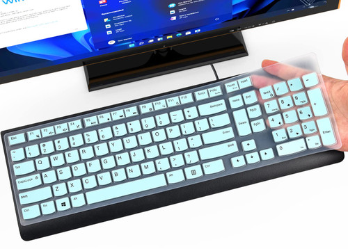 Keyboard Cover Skin for Lenovo Wireless Keyboard 4X30M39458 4X30T25785 & Lenovo 510 Wireless Keyboard GX30N81775, Lenovo Keyboard Accessories Skin, Mint
