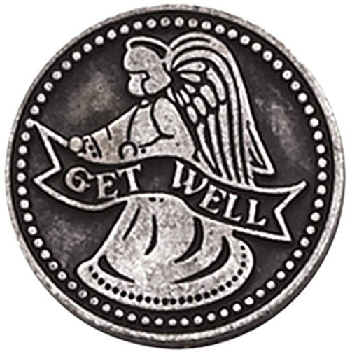 Cathedral Art (Abbey & CA Gift Get Well Pocket Token, 1-Inch, 1", Silver Cathedral Art (Abbey & CA Gift Get Well Pocket Token, 1-Inch, 1", Silver