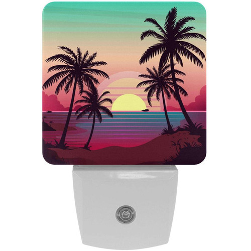 Sunset Set of 2 Night Light Auto Sensor Dusk to Dawn Energy Efficient Plug in Led Nightlight Home Decor Sunset Set of 2 Night Light Auto Sensor Dusk to Dawn Energy Efficient Plug in Led Nightlight Home Decor