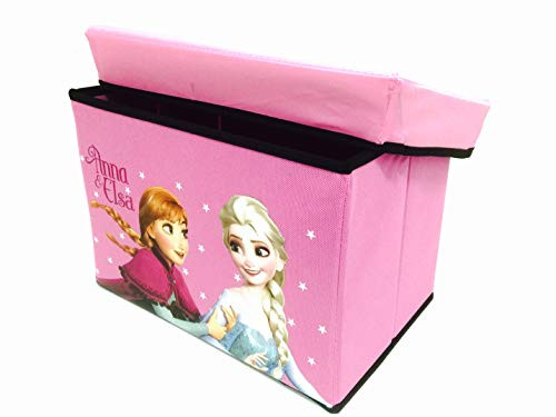 Frozen. Disney Princess Elsa Anna & Olaf Foldable Storage Box & Stool (Light Pink) Frozen. Disney Princess Elsa Anna & Olaf Foldable Storage Box & Stool (Light Pink)