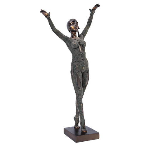 Design Toscano QL143315 1925 The Goddess Dourga Art Deco Sculpture,Verdigris Design Toscano QL143315 1925 The Goddess Dourga Art Deco Sculpture,Verdigris