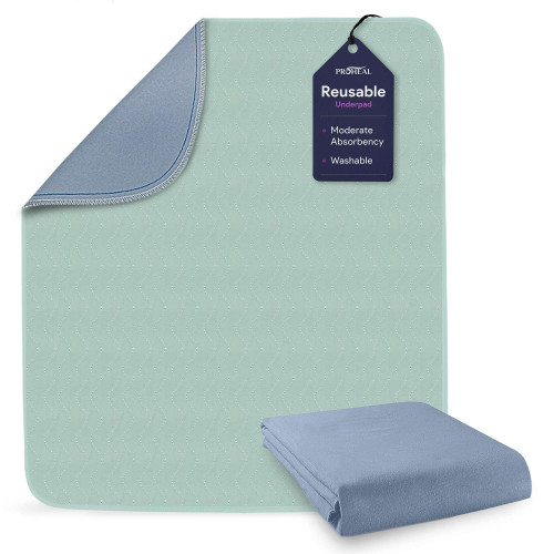 Incontinence Bed Pads Washable - Wicking Waterproof Bed Pads - Soft and Breathable Laminated Chucks - Moderate Absorbent Reusable Pee Pads for Adults - 34" x 36" - 1 Pack