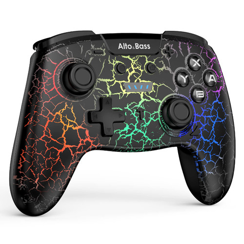 Switch Pro Controller, Wireless Switch Controller for Nintendo Switch/Switch Lite/Switch OLED, Switch Remote Gamepad with Adjustable LED Lights/Turbo/Dual Vibration/Wake Up/Screenshot (Black)