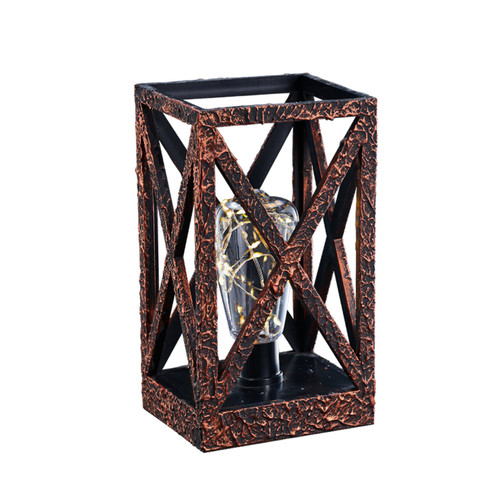 Battery Operated Lamp,Cordless Table Lamps,Outdoor Table Lamp, Battery Powered Lamps with Timer and Twinkle Light Bulb Vintage Decorative Lantern for Bedroom Room, Farmhouse and Shelf Decor