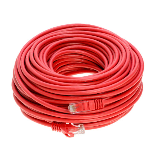 Cables Direct Online Red 200ft Cat6 Ethernet Network Cable RJ45 Internet Modem Patch Cord