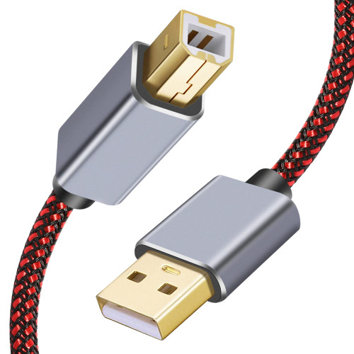 Printer Cable 10Ft, USB Printer Cable 2.0 Type A Male to B Male Cable Scanner Cord High Speed Compatible with HP, Canon, Dell, Lexmark, Xerox, Samsung etc (10Ft)