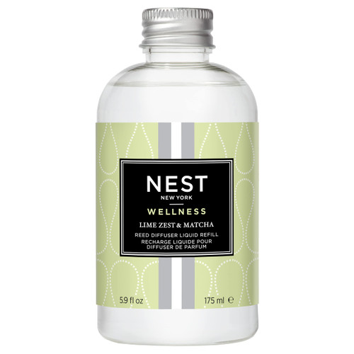 NEST Fragrances Lime Zest & Matcha Reed Diffuser Liquid Refill, 5 Fluid Ounces