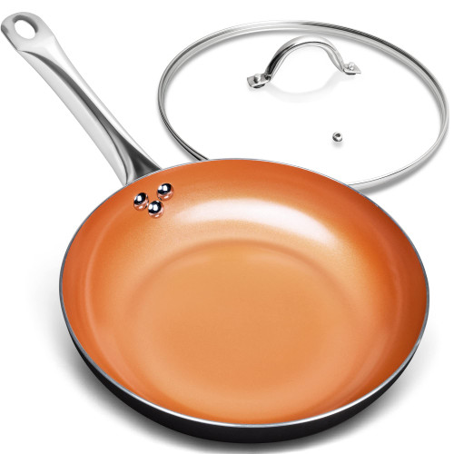 MICHELANGELO Small Frying Pan with Lid, 8 Inch Frying Pan Nonstick, Copper Frying Pan with Ceramic Coating, Small Nonstick Frying Pan, 8 Inch Copper Skillet with Lid, Small Fry Pan, 8 Inch Copper Pan MICHELANGELO Small Frying Pan with Lid, 8 Inch Frying Pan Nonstick, Copper Frying Pan with Ceramic Coating, Small Nonstick Frying Pan, 8 Inch Copper Skillet with Lid, Small Fry Pan, 8 Inch Copper Pan