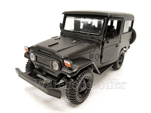 NEW 1:24 DISPLAY MOTOR MAX AMERICAN CLASSICS - MATTE BLACK TOYOTA FJ40 Diecast Model Car By Motor Max NEW 1:24 DISPLAY MOTOR MAX AMERICAN CLASSICS - MATTE BLACK TOYOTA FJ40 Diecast Model Car By Motor Max