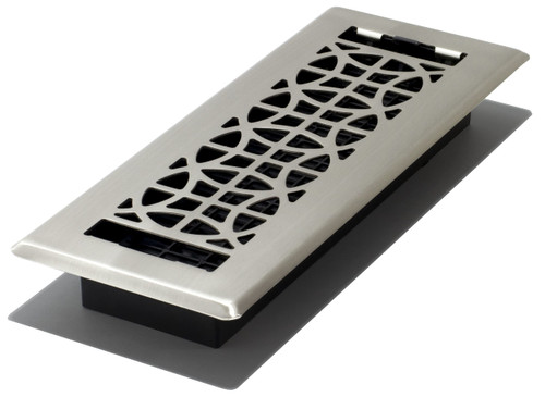 Decor Grates ECH310-NKL Eclipse Floor Register, 3x10 Inches, Brushed Nickel
