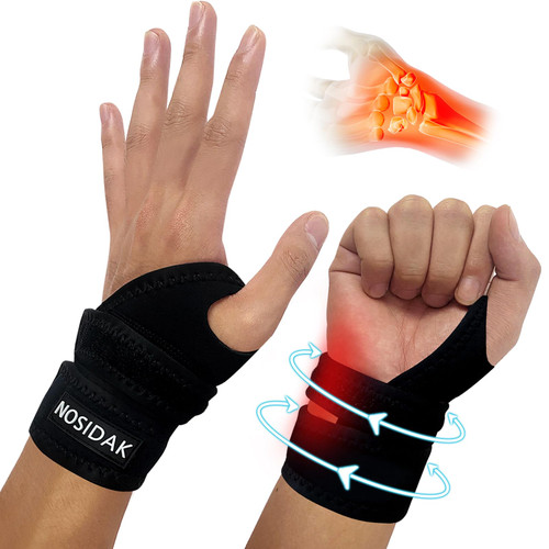 NOSIDAK Wrist Brace for TFCC Tears, Ulnar Sided Wrist Pain, DRUJ Instability - Wrist Wrap for Tendonitis, Arthritis, Sprains - Wrist Support Brace - Carpal Tunnel Braces Both Hands