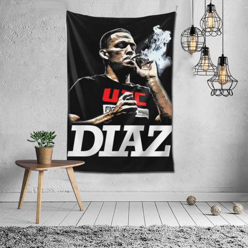 Nate Diaz Tapestry Popular Wall Hanging Tapestries Wall Blanket Wall Art For Living Room Bedroom Home Decor 60x40 Inch