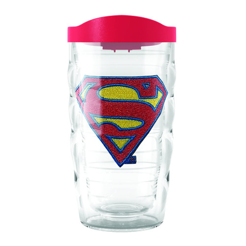 Tervis DC Comics Superman Logo Insulated Tumbler, 10oz Wavy, Classic