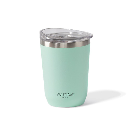 Stainless Steel Tumbler 11.8oz/350ml - Mint Green | Vacuum Insulated, Double Wall, Sweat-proof Sipper with Lid for Hot and Cold Drinks | Coffee Mug