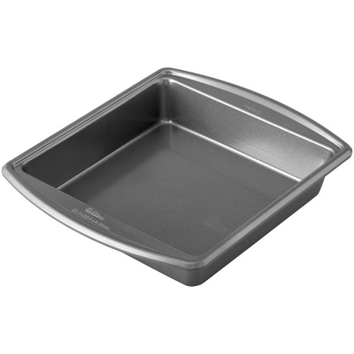 Wilton Advance Select Premium Non-Stick Square Cake Pan, 9 x 9-Inch, Steel, Silver Wilton Advance Select Premium Non-Stick Square Cake Pan, 9 x 9-Inch, Steel, Silver