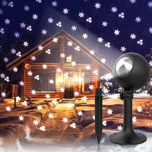 Christmas Lights Projector Outdoor Snowflakes Projection Light LED Waterproof Xmas Show Indoor White Snowfall Spotlight for Party Holiday House Garden Landscape Patio Outside Decorations (White) Christmas Lights Projector Outdoor Snowflakes Projection Light LED Waterproof Xmas Show Indoor White Snowfall Spotlight for Party Holiday House Garden Landscape Patio Outside Decorations (White)