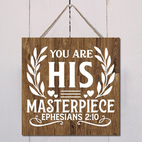 Bible Verses You are His Masterpiece Ephesians 2:10 Wood Plaque Bible Verses Serenity Prayer Christian Art Religious Quotes Hanging Wooden Sign Wooden Wall Table Sign Farmhouse Bedroom Decor 12x12in Bible Verses You are His Masterpiece Ephesians 2:10 Wood Plaque Bible Verses Serenity Prayer Christian Art Religious Quotes Hanging Wooden Sign Wooden Wall Table Sign Farmhouse Bedroom Decor 12x12in
