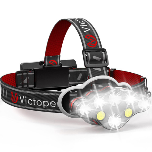 Victoper Rechargeable Headlamp, 8 LED 18000 High Lumen Bright Head Lamp with Red Light, Lightweight USB Head Light, 8 Mode Waterproof Head Flashlight for Outdoor Running Hunting Hiking Camping Gear Victoper Rechargeable Headlamp, 8 LED 18000 High Lumen Bright Head Lamp with Red Light, Lightweight USB Head Light, 8 Mode Waterproof Head Flashlight for Outdoor Running Hunting Hiking Camping Gear