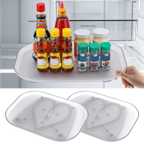 Square Lazy Susan for Refrigerator, ANTAND Rectangle Lazy Susan Organizer Turntable for Cabinet Clear Rectangular Lazy Susan Kitchen Organizer for Refrigerator Pantry Kitchen Countertop Vanity Display Square Lazy Susan for Refrigerator, ANTAND Rectangle Lazy Susan Organizer Turntable for Cabinet Clear Rectangular Lazy Susan Kitchen Organizer for Refrigerator Pantry Kitchen Countertop Vanity Display