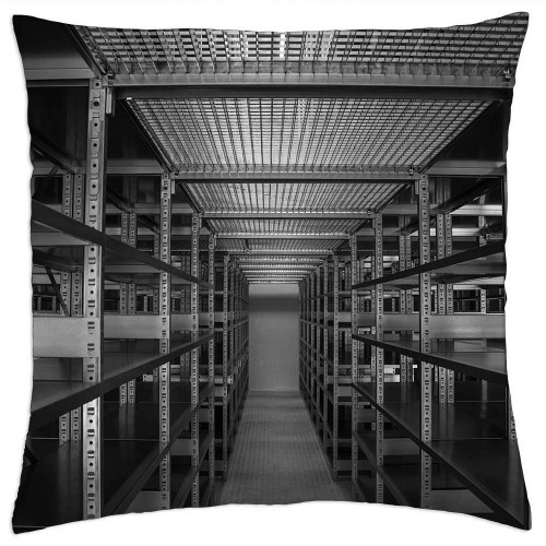 LESGAULEST Throw Pillow Cover (24x24 inch) - Industry Shelf Steel Stock