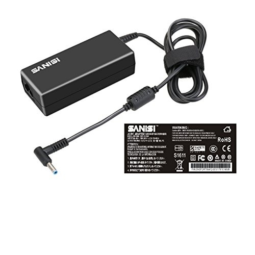 SANISI HP 19.5V 3.33A 65W 4.5/3.0mm Blue Pin AC Adapter Power Charger For HP Chromebook 14 Series HP Pavilion 15 Series P/N:710412-001 709985-002 [ 18 months warranty ]