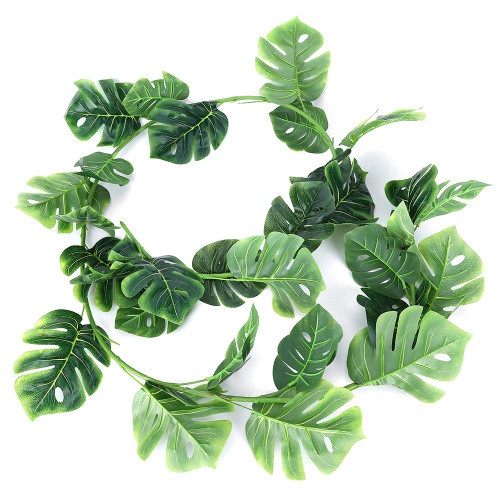 Artificial Plants Vines,6.5ft Artificial Hanging Plants,Fake Potted Plants,Green Leaves Fake Plants Hanging Vines for Wall Home Garden Patio Indoor Outdoor Decor, Artificial Plants Vines,6.5ft Ar
