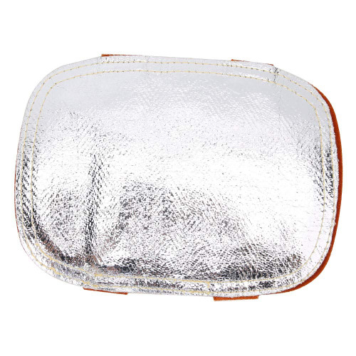 Welding Hand Pad, Cowhide Leather Hand Heat Shield, Aluminized Material with Hand Guard Shield for Industrial Boiler Metal Smelting