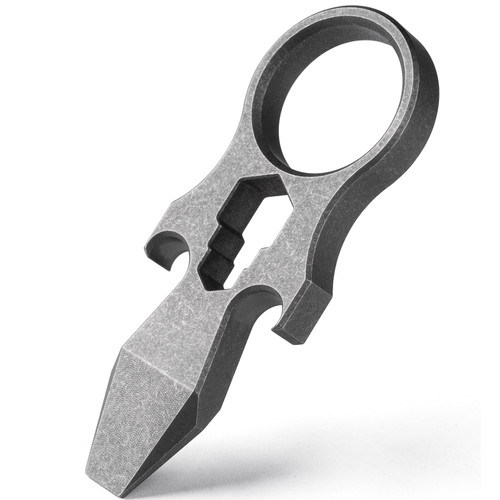 Mini Titanium EDC Pry Bar Tool, Pocket Pry Bar, Small Prybar Keychain Multitool with Bottle Opener EDC Tool