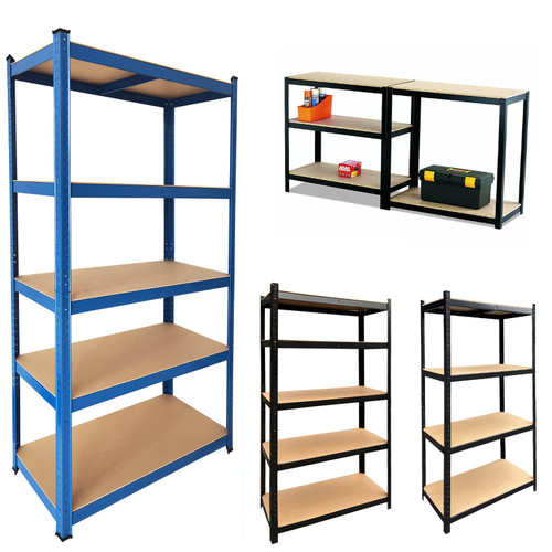 Metal Shelving Units for Storage, Heavy Duty Garage Shelving Units, Boltless Storage Racking Unit, Workshop Shed Shelving Units 5 Tier Black Industrial Storage Shelves 700KG Capacity, 30Lx12Wx67H Inch Metal Shelving Units for Storage, Heavy Duty Garage Shelving Units, Boltless Storage Racking Unit, Workshop Shed Shelving Units 5 Tier Black Industrial Storage Shelves 700KG Capacity, 30Lx12Wx67H Inch