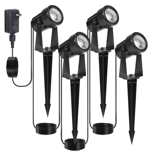 Pikapi LED Outdoor Landscape Lights,14V Low Voltage 10W Landscape Spotlights with Plug,IP65 Waterproof 46ft/14m Landscape Lighting for Garden Yard Lawn Tree Pathway,Warm White (4 Pack) Pikapi LED Outdoor Landscape Lights,14V Low Voltage 10W Landscape Spotlights with Plug,IP65 Waterproof 46ft/14m Landscape Lighting for Garden Yard Lawn Tree Pathway,Warm White (4 Pack)