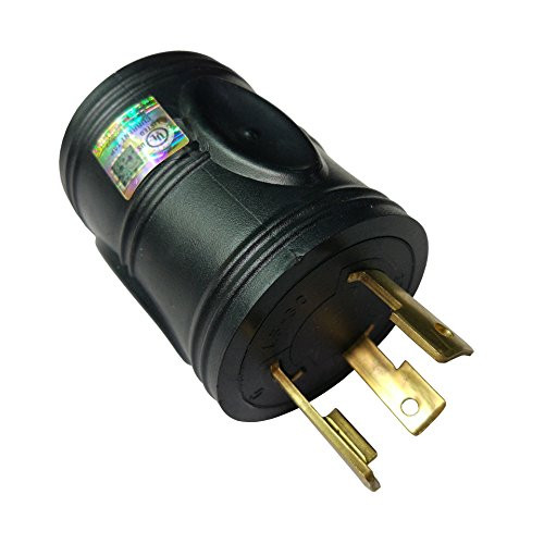 Parkworld 691586 RV 30 AMP Generator Adapter 3-Prong L5-30P Male to TT-30R Female (Adapter)