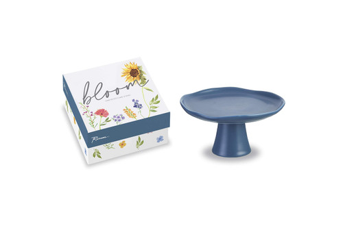 Rosanna Bloom Small Pedestal, Blue