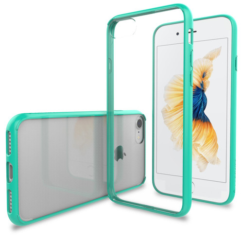 Luvvitt Clear View Case with Hybrid Scratch Resistant Back Cover and Shock Absorbing Bumper for Apple iPhone 7 (2016) iPhone 8 (2017) and iPhone SE (2020) - Mint Green Luvvitt Clear View Case with Hybrid Scratch Resistant Back Cover and Shock Absorbing Bumper for Apple iPhone 7 (2016) iPhone 8 (2017) and iPhone SE (2020) - Mint Green