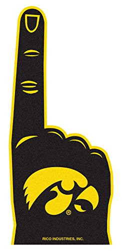 Rico Industries NCAA Iowa Hawkeyes #1 Fan Flat Foam Finger