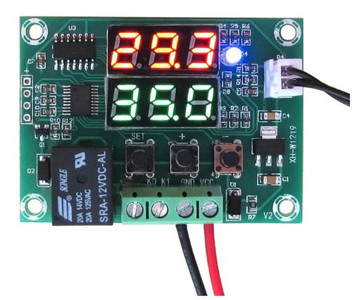 INFRI XH-W1219 DC 12V Dual LED Digital Display Thermostat Temperature Controller Regulator Switch Control Relay NTC Sensor Module