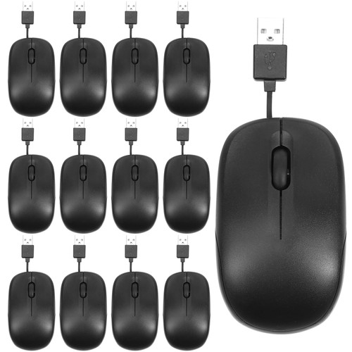 12 Pcs Retractable Cable USB Wired Mouse Travel USB Optical Mouse with Retractable Cable Ergonomic Compact Mouse with USB Receiver Retractable Mobile Mouse Corded Mouse for Laptop Computer Notebook 12 Pcs Retractable Cable USB Wired Mouse Travel USB Optical Mouse with Retractable Cable Ergonomic Compact Mouse with USB Receiver Retractable Mobile Mouse Corded Mouse for Laptop Computer Notebook