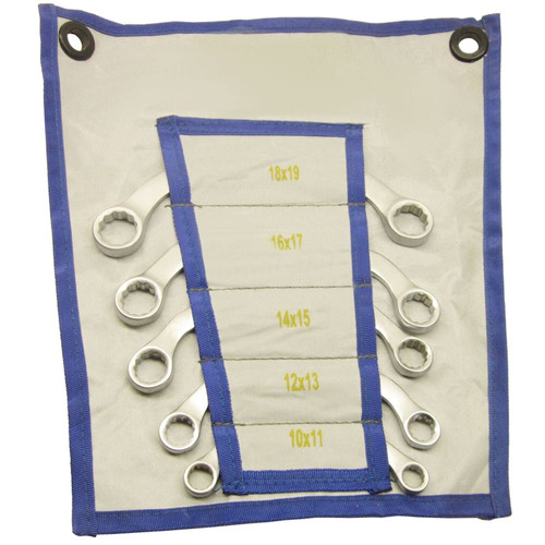 Half Moor Ring C Obstruction Spanners Wrenches 5pc 10 Sizes 10-19mm Bergen