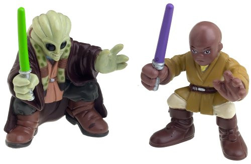 Hasbro Star Wars Episode 3 Junior Figure 2 Pack Mace Windu & Kit Fisto