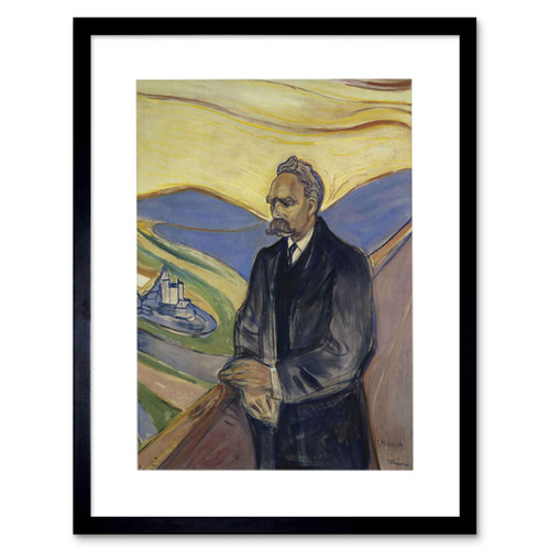 EDVARD MUNCH FRIEDERICH NIETZSCHE PAINTING FRAMED ART PRINT F12X8438