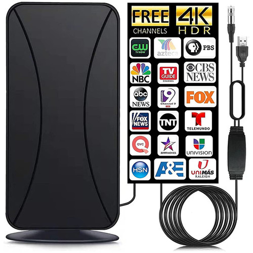 LUPATDY TV Antenna - 2023 Amplified HD Digital Indoor TV Antenna Booster 520+ Miles Range Digital HDTV Antenna for Smart TV Free Local Channels 4K HD 1080P All TV's 36ft Coax Cable/AC Adapter