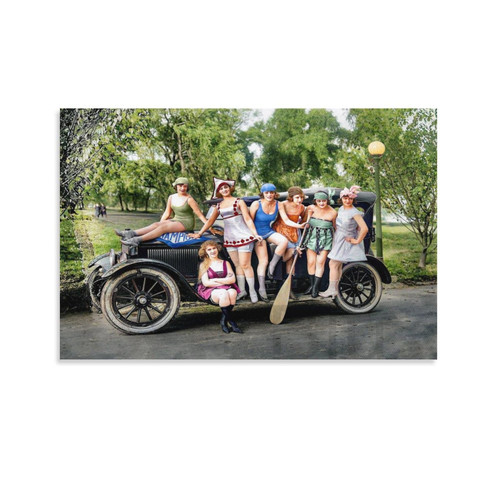 AAHARYA Vintage Poster 1919 Do Car Girls Wall Art Deco Canvas Print Poster Canvas Painting Posters And Prints Wall Art Pictures for Living Room Bedroom Decor 08x12inch(20x30cm) Unframe-style AAHARYA Vintage Poster 1919 Do Car Girls Wall Art Deco Canvas Print Poster Canvas Painting Posters And Prints Wall Art Pictures for Living Room Bedroom Decor 08x12inch(20x30cm) Unframe-style