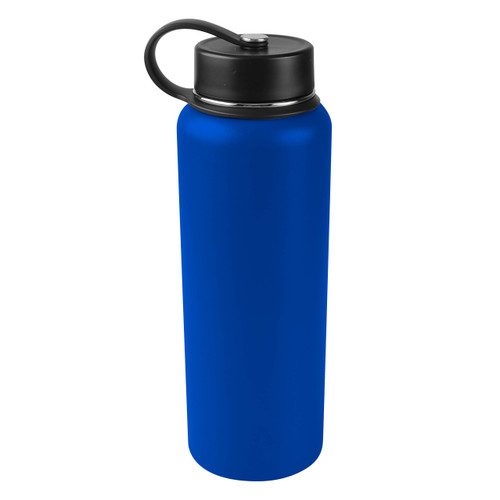 Tahoe Trails 40 oz Double Wall Vacuum Insulated Stainless Steel Water Bottle, Deep Blue