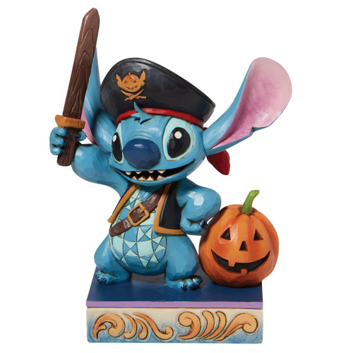 Enesco Disney Traditions by Jim Shore Lilo and Stitch Pirate Lovable Buccaneer Figurine, 6.2 Inch, Multicolor
