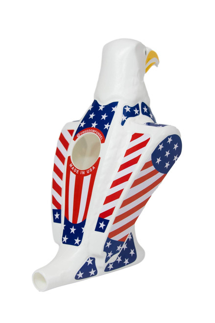 Freedom Funnel - American Patriotic Eagle Funnel - Made in USA - Red, White, Blue Tool - Patriotic USA Themed Accessories - Beer Funnel