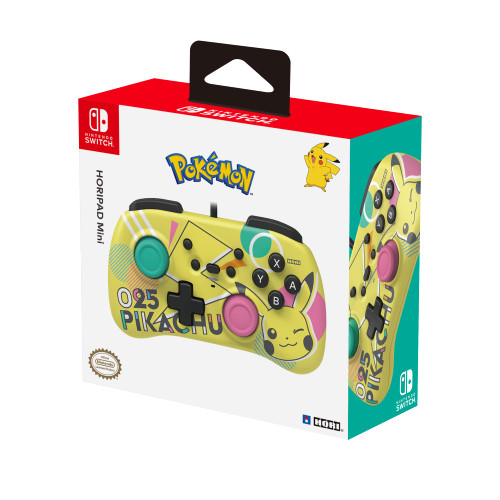 HORI Nintendo Switch HORIPAD Mini (Pikachu POP) Wired Controller Pad - Officially Licensed By Nintendo & Pokemon Company International - Nintendo Switch