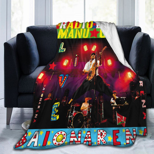 Manu Chao Blanket Flannel Fleece Throw Blankets Ultra Soft Micro Warm Blanket for All Season Bedding Chair Sofa 40"x30"