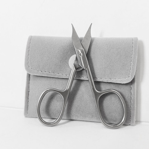 Professional Nail & Cuticle Scissors - 2 in 1 Manicure Scissors for Men - Multi-purpose Stainless Steel Cuticle Pedicure Beauty Grooming Kit for Fingernail, Eyebrow, Eyelash, Dry Skin