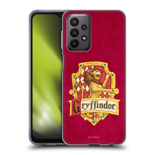 Head Case Designs Officially Licensed Harry Potter Gryffindor Crest Sorcerer's Stone I Soft Gel Case Compatible with Samsung Galaxy A23 / 5G (2022)