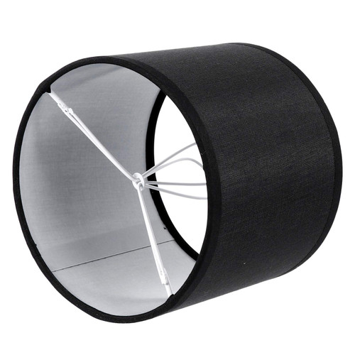 OSALADI Black Light Shade Desktop Lamp Shade Black Linen Lamp lamp shade cover drum lamp shade clip on lamp shade Shade Drum Lampshade Fabric Lamp Shade Replacement Lampshade
